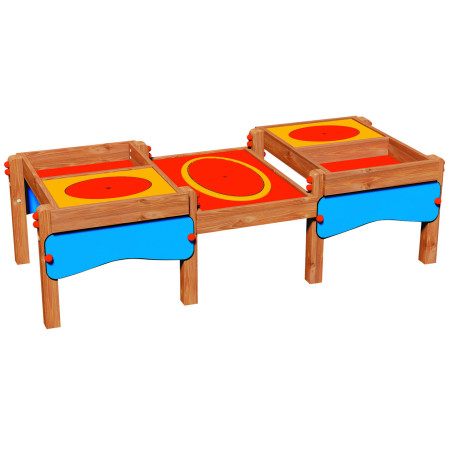 Bac à sable 3 COMPARTIMENTS