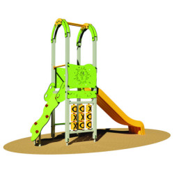 Tour avec mur d'escalade