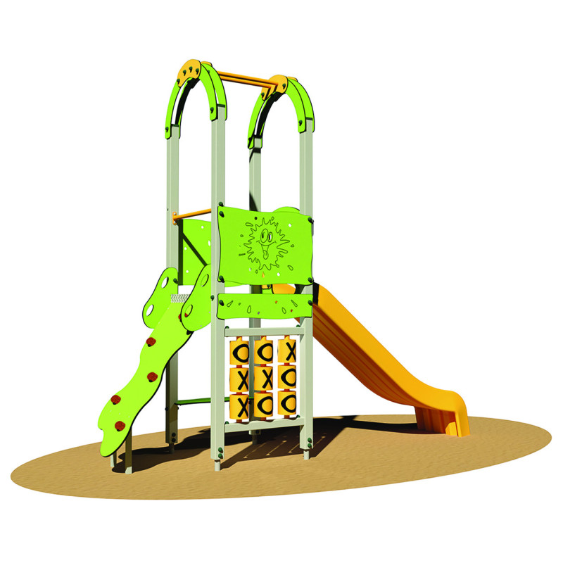 Tour avec mur d'escalade