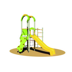 Tour avec mur d'escalade ÂGE 3 À 8 ANS