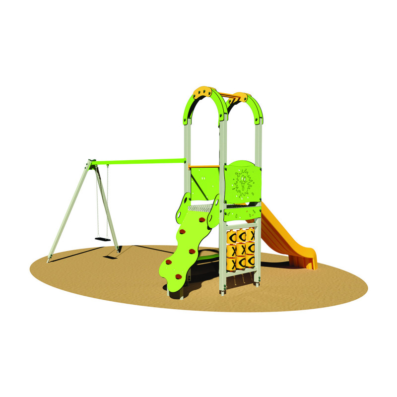 Tour avec mur d'escalade