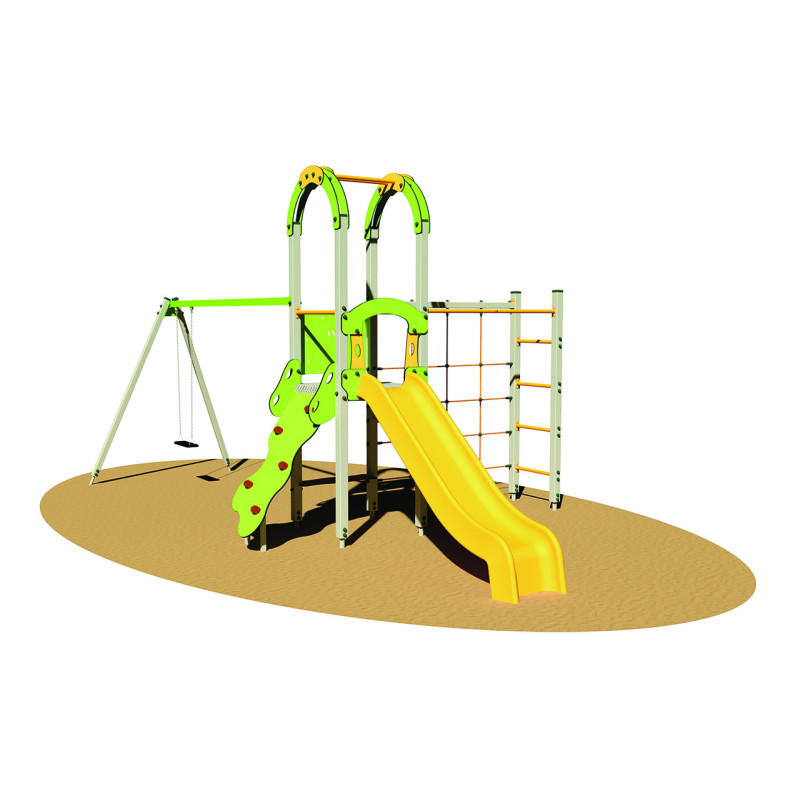 Tour avec mur d'escalade ÂGE 3 À 8 ANS