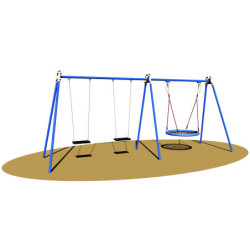 Portique 2 balançoires et 1...