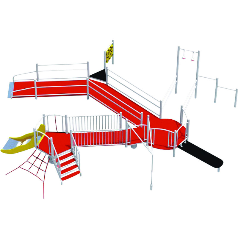 Village CENTAURE jeux acier et plateforme PMR