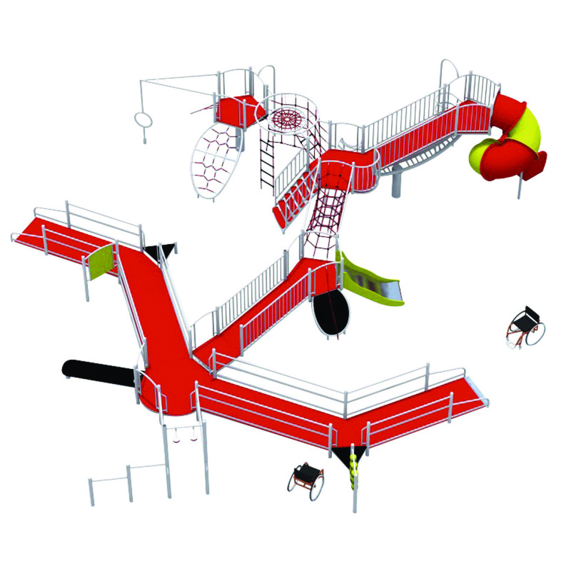 Village de jeux acier DRAGON plateforme PMR