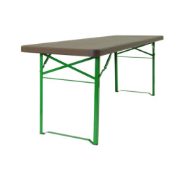 Ensemble brasserie polyéthylène marron JANA