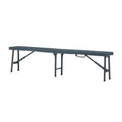 Table et banc pliants polyéthylène anthracite MIST