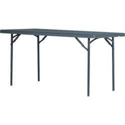 Table et banc pliants polyéthylène anthracite MIST
