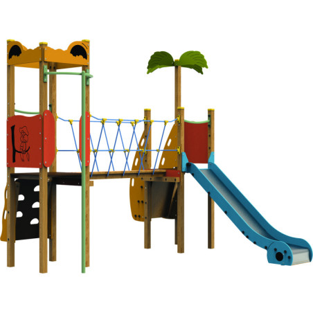 Structure toboggan ÎLE AU TRÉSOR