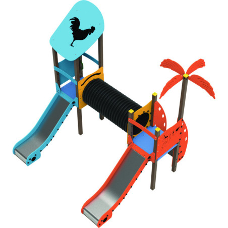 Aire de jeux AMAZONIE acier