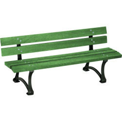 Banc et banquette lames recyclées ACRUX