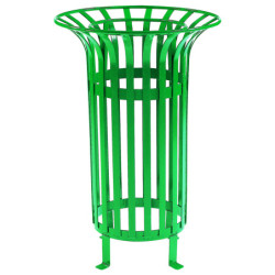 Corbeille avec porte-sac RAL 6005