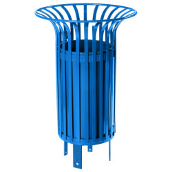 Corbeille de rue en acier FIDIS