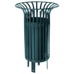 Corbeille de rue en acier FIDIS