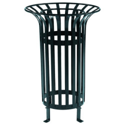 Corbeille de rue en acier FIDIS