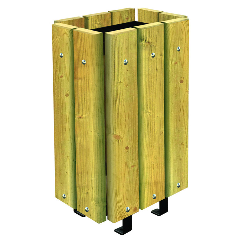 Poubelle en bois d'extérieur MÉROPA