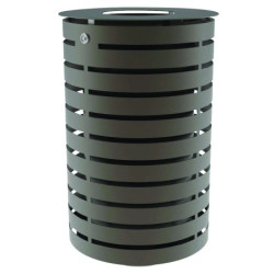 Poubelle de voirie ronde...