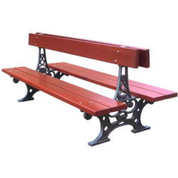 Banc bois exotique ACRAB simple et double