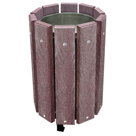 Corbeille de ville plastique recyclé LYRAÉ