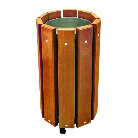 Corbeille de propreté bois VIRGINIS XL