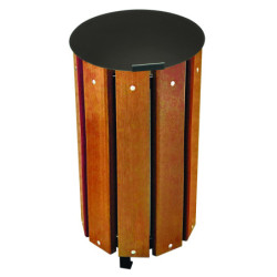 Corbeille de propreté bois VIRGINIS XL