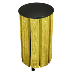 Corbeille de propreté bois VIRGINIS XL