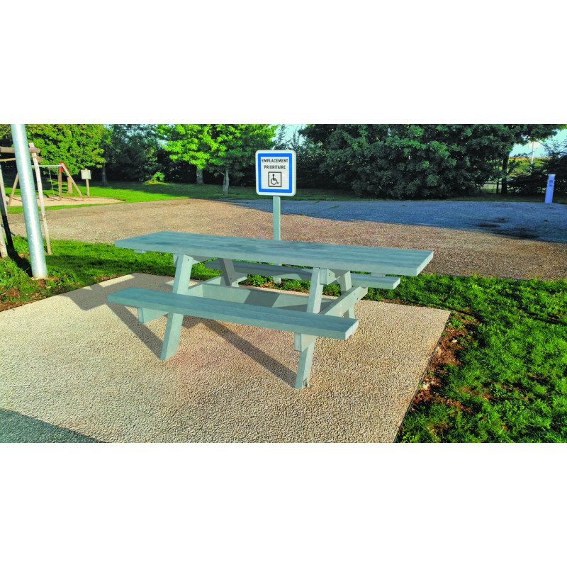 Table de pique nique recyclée SCORPI