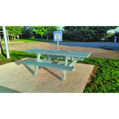 Table de pique nique recyclée SCORPI