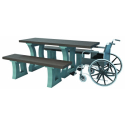 Table extérieure recyclée ZIBAL