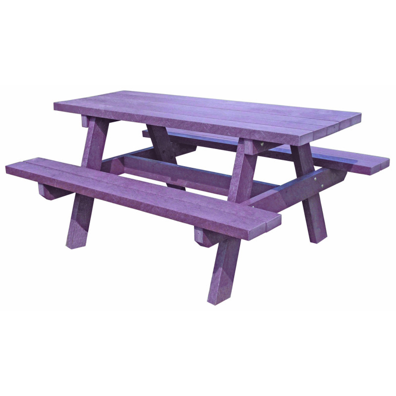 Équerre et goujons de fixation table plastique