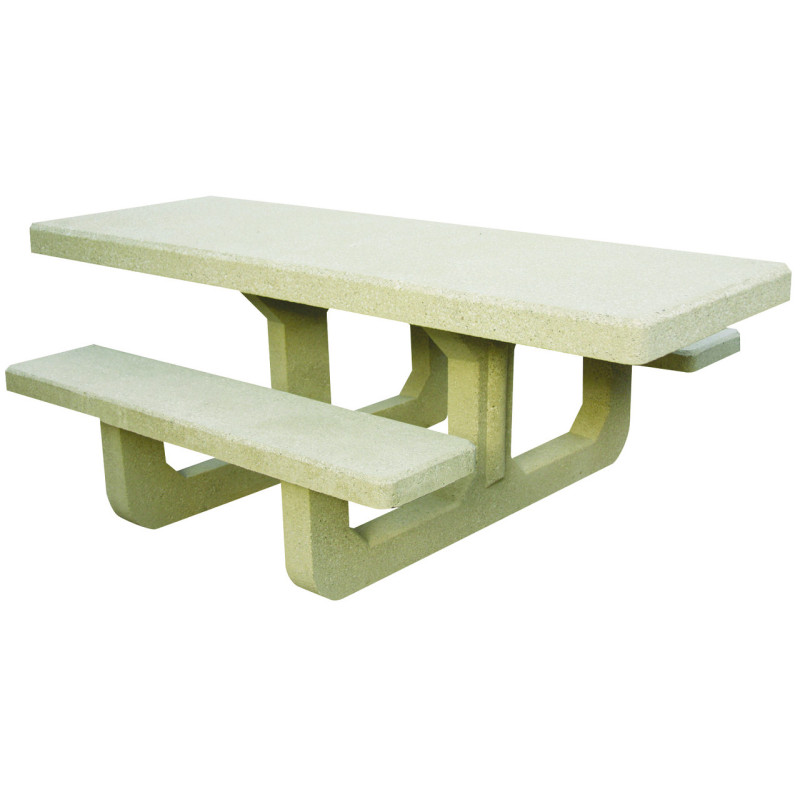 Table extérieur béton rectangulaire NATH