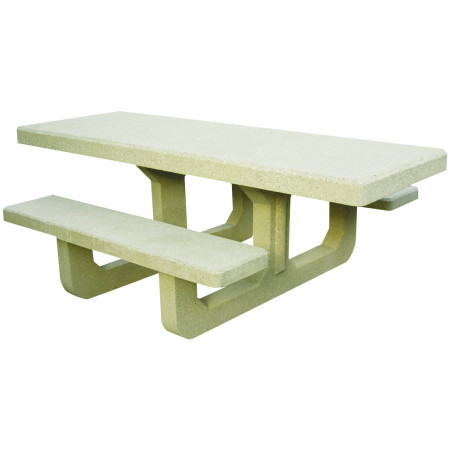 Table extérieur béton rectangulaire NATH