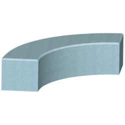 Banquette courbée béton KOCHAB