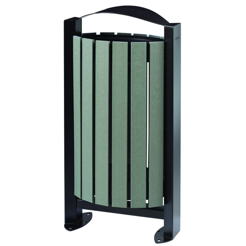 Poubelle urbaine plastique recyclé ARKÉA ÉTIK