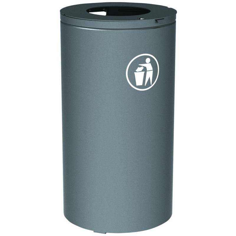 Poubelle urbaine ronde SAHARA