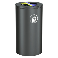 Poubelle urbaine ronde SAHARA