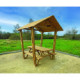 Table pique nique bois avec toit ORÉVIA
