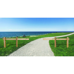 Barrière coulissante double...