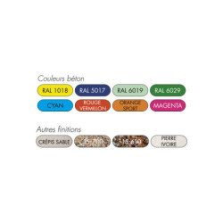 Poubelle extérieure béton PIPPAZ