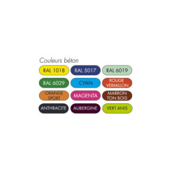 Table extérieure enfants béton BONBON