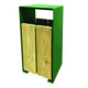 Corbeille de rue acier bois HAROLD