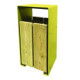 Corbeille de rue acier bois HAROLD