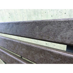 Banc moderne fonte et recyclé SAPHYRA