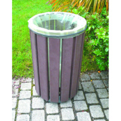 Corbeille urbaine recyclée SYLVESTRE