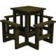 Table pique-nique haute recyclée SNOKKI