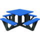 Table pique-nique recyclée carrée POLIS