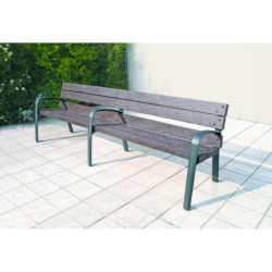 Banc plastique recyclé BLEUVÉRA