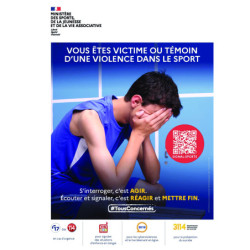 Panneau prévention violences dans le sport