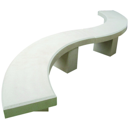 Banquette en béton arrondie FLAREON