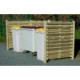 Cache-conteneurs en bois SHELTER